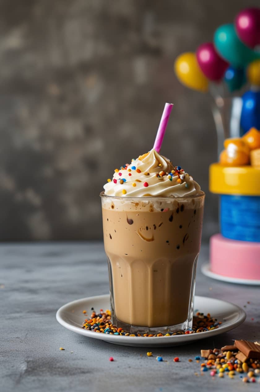 Birthday Cake Iced Coffee