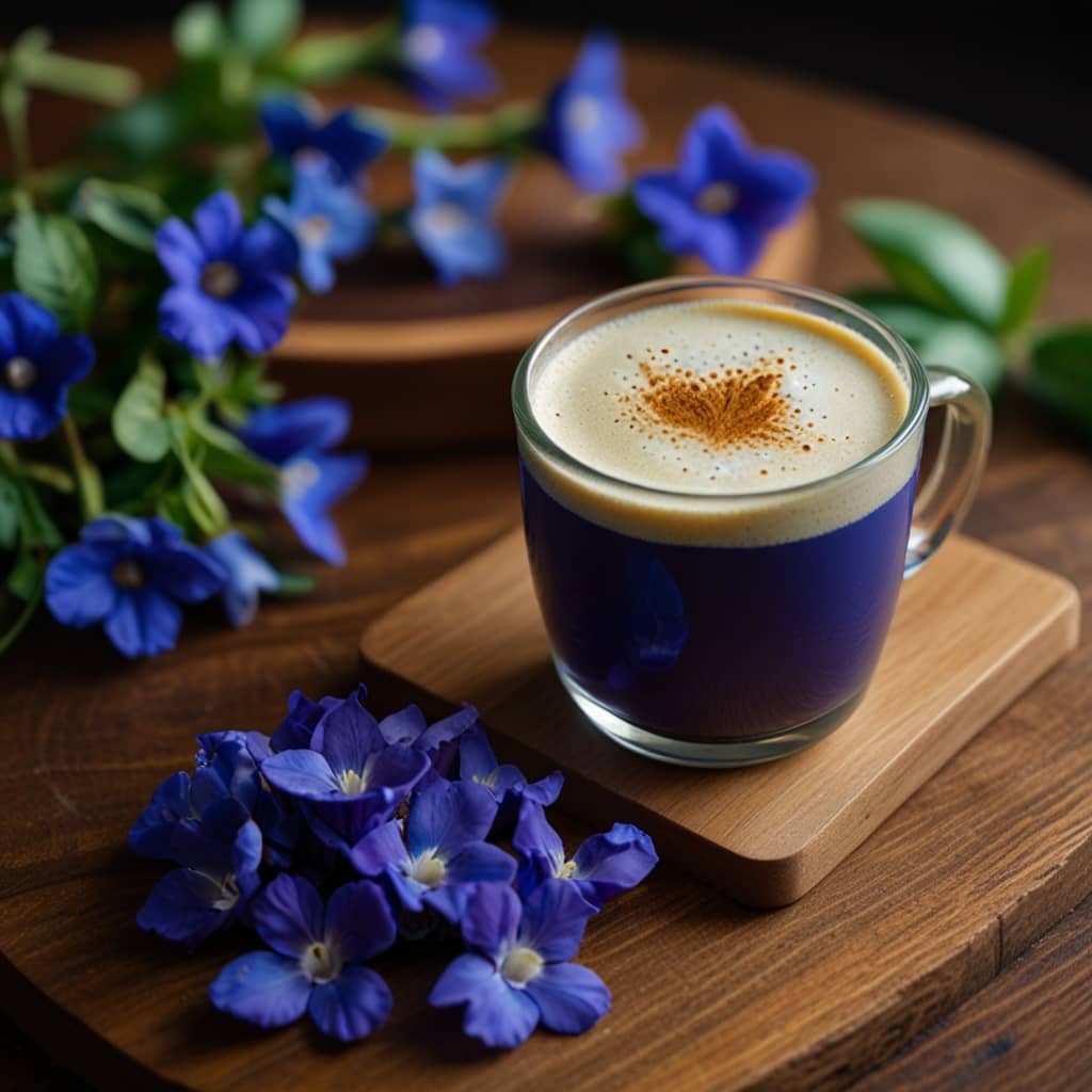 Blue Butterfly Pea Flower Latte