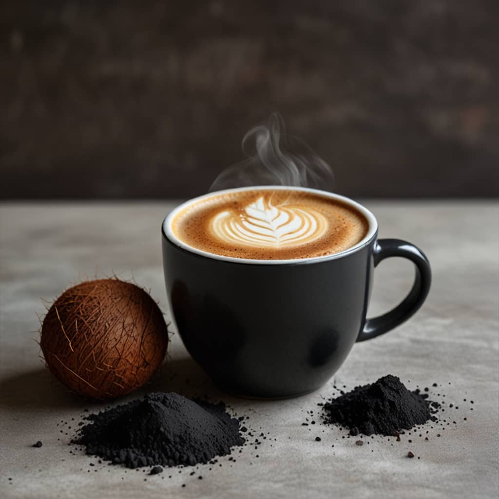 Coconut Charcoal Latte