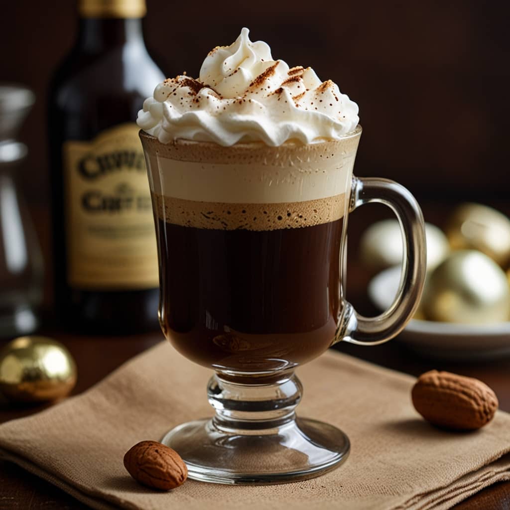 Classic Irish Coffee: The Timeless Favorite

Ingredients:
- Hot coffee
- Irish whiskey
- Brown sugar
- Whipped cream