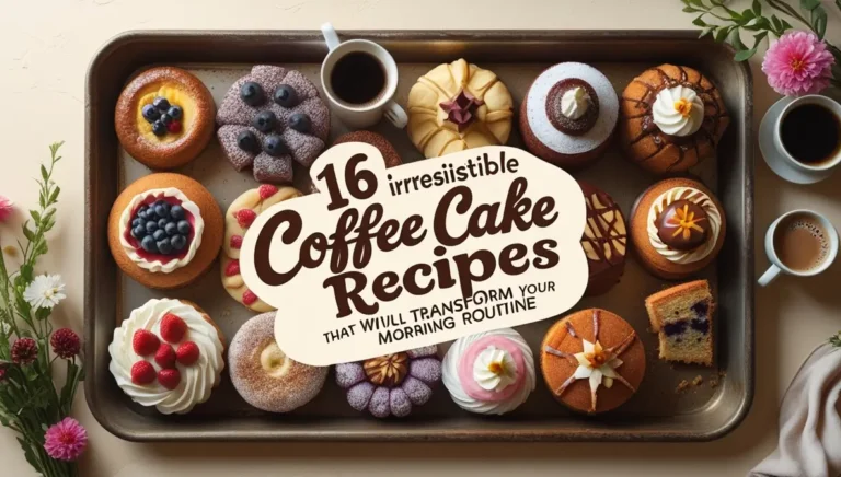 16 Irresistible Coffee Cake Recipes That Will Transform Your Morning Routine