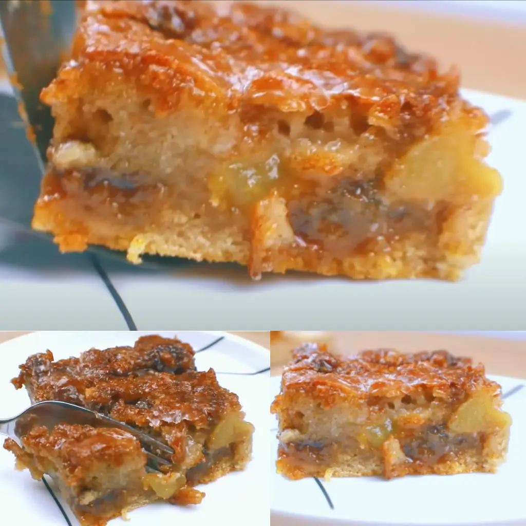 Moist apple cinnamon coffee cake slice with caramelized topping and tender apple chunks — homemade apple cinnamon coffee cake recipe